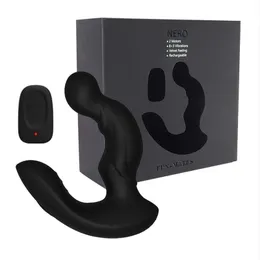 Levett prostata massage, fjärrkontroll anal sexiga leksaker för män gay g spot prostata massager, dubbel motorvibrator rumpa plugg skönhet föremål