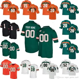 NCAA Miami Hurricanes College Fotboll Jerseys Shaquille Quarterman Jersey Al Blades Jr. Jaquan Johnson Jeff Thomas Deejay Dalla Custom Stitched Shirt