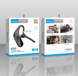 KJ12 İş Bluetooth Kulaklıklar 5.0 TWS Kablosuz Kulaklık Kulaklık Stereo Oyun Kulaklık Kulak Araba Kulaklık Telefon Için