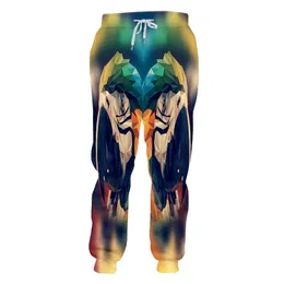 Ujwi unisex hiphop 3d tryckt service oringial papegoja bird anpassad plus size sweatpants dropp 220613