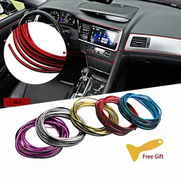 5M Car Dashboard Door Edge Insert Trim Styling Interior Decorative Moulding Accessori auto universali Inserto striscia con raschietto