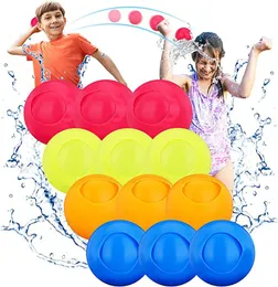 Vattenbomber ballong leksaker fantastiska barn återanvändbart snabbt fyller vatten krigsspel levererar barn sommar utomhus strand leksak parti