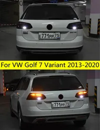 Auto Taillights Montaż dla VW Golf 7 Wariant 2013-20 Golf 7.5 Sportowe światło hamulcowe z obrotowym sygnalizacją światła samochodu LED TAILLAMP