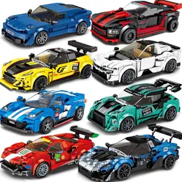 City Speed ​​Champion Sports Car Building Blocks Technique Ro Renau Voiture Vehicle Education Construction Toys for Kids 220715