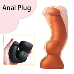 Masaż miękki tyłek wtyczka seksualna wtyczka analna Dildo do anału Dielatora z super ssącą erotyczne zabawki Big Buttplug Kobiety Pochwa Masturbacja