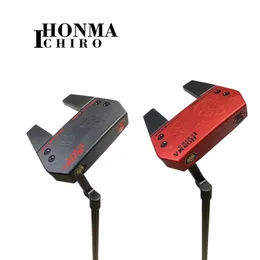 New Ichiro Honma Golf Clubs Limited Edition Dark Night Series G-III 골프 퍼터 33/34/35 인치 헤드 커버가있는 검은 색 스틸 샤프트