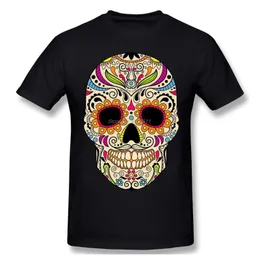 メンズTシャツメキシカンシュガルスカル面白いTシャツカラーユニークなデザインTシャツメンコットントップスティーハラジュクストリートウェア