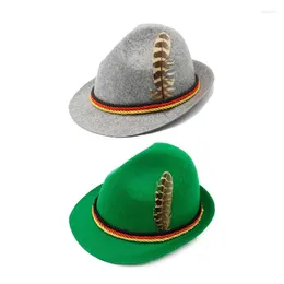 Berets vintage fedora hat kobiety mężczyźni odczuwali hatberets hatberets hatbetival hats w zachodnim stylu