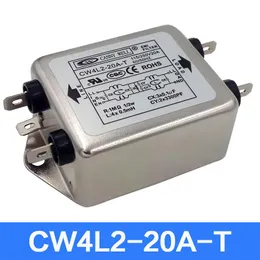 Andra belysningstillbehör Taiwan EMI Strömförsörjningsfilter CW4L2 3A 6A 10A 20A Dual-Stage S Purification Singfas 220V AC 30Aother
