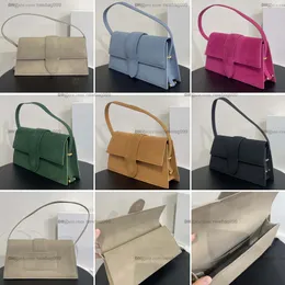 Lyx Designer Frosting sämskskinn Axelväskor Mode Handväska i äkta läder Under Arm Klassisk plånbok