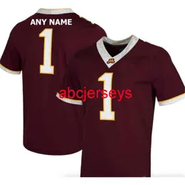 Mit Custom Stitched Golden Gophers Jersey Add any name number 2 Styles Men Women Youth Football Jersey XS-6XL