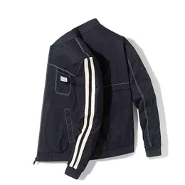 رجال الرياح الرياح Bomber Jackets الطيار العسكري معطف البيسبول معطف الذكور الذكور 2022 الربيع رفيع النحافة السترات الرجال خارج الملابس 4XL L220706