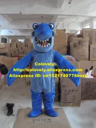 Costume da bambola mascotte Smart Blue Shark Killer Whale Costume mascotte Mascotte Grampus Selachimorpha con bocca grande Faccia felice Adulto No.2178 Gratuito