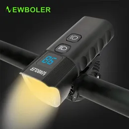 Boler 6400MAH Rowerowe światło USB opłata 600 Lumen Rower Light 5V2A Waterproof 4 LED Reflight Bank Bike Akcesoria 220721