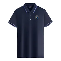 San Jose Earthquakes heren en dames polo's gemerceriseerd katoen korte mouw revers ademend sport-T-shirt LOGO kan worden aangepast