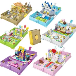 City Street View Friends Ice Ice Storybook Adventure Idea Buildings Blocks Castle Book Brick Set Toys Toys For Children 220715