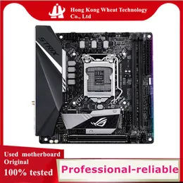 Moderbrädor för ASUS ROG Strix B360-i Gaming Moderboard Socket LGA 1151 DDR4 M.2 NVME Intel B360 Original Desktop Används MainboardMotherboar