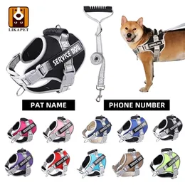 Chest Strap Nylon Waterproof Adjustable Customize Dog Name For Vest Collar Small Large Chihuahua Husky Dog Accessories 220610