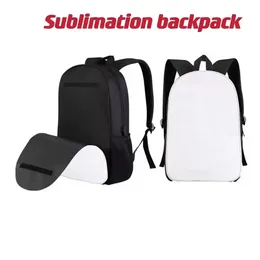 Wholesale Sublimation DIY Backpacks Blank other office Supplies heat transfer printing Bag Personal Creative Polyester School Student Bag C0702x33