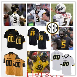 Xflsp College Custom Missouri TG Stitched Football Jersey 10 Dameon 4 Elijah Young 54 Luke 9 Ja'Mori Maclin 69 Drake Heismeyer 55