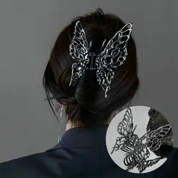 Corea ins luminosa argento geometrico geometrico farfalla clip clip rosa capelli artigli femmine ragazze styling gamera da barretta