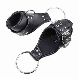 Nxy Sex Adult Toy Reather Ankle Wrist Suspention Cuffs Restraint BDSM Bondage Strapは、製品0507用のハンギングハンギングハンギングハンギングハンギャフ