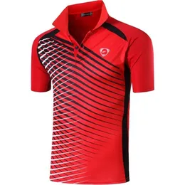 jeansian Men's Sport Tee Polo Shirts POLOS Poloshirts Golf Tennis Badminton Dry Fit Short Sleeve LSL243 Red2 220608