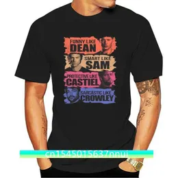 Брендовые футболки «Я хочу человека, который да, я умру в одиночестве» Сверхъестественное, летняя мужская футболка с коротким рукавом 220702