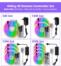 LED Strip Light Muzyka Synchronizacja Kolor Zmiana SMD5050 RGB Strips DIY 5M 10M 20M