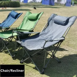 Açık Katlanır Sandalye Ofis Öğle Yemeği Break Yatak Taşınabilir Ultra Hafif Piknik Kamp Balıkçılık Rekliner Park Koltuğu 220609