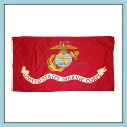 Banner Flags Festive Party Supplies Home Garden 300st Direct Factory 3x5fts 90x150cm United States of American USA US Army USMC Marine Co