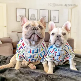 Designer de camiseta para cachorro, marca de moda, roupa para cachorro, impressão por sublimação, letras clássicas, roupas para animais de estimação, para cães pequenos, bulldog francês, yorkie, poodle, a253