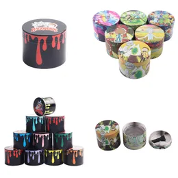 Wholesale 40mm/50mm/55mm/63mm/100mm 4layer Big Custom smoking tobacco grinder for dry herb cigarette big brand grinders