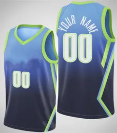 Tryckt Dallas Custom DIY Design Basketballtröja Anpassning Team Uniforms Skriv ut Personliga Any Name Number Män Kvinnor Kids Ungdom Boys Blue Jersey