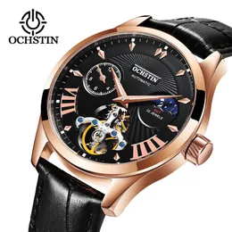 ساعة Wristwatches أزياء الرياضة الساعات الميكانيكية الجلدية حزام الرجال الأوتوماتيكي Horloges Mannen Reloj Hombre