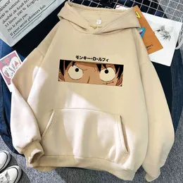 Anime Roronoa Zoro Hoodie Kvinnor Rolig Tecknad Luffy Sweatshirts Ullzang Japansk Anime 90s Grafisk Kawaii Sweatshirt Kvinna Male