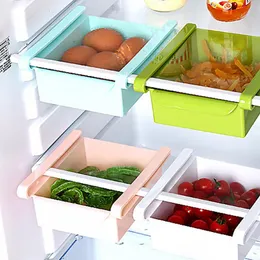 Scatole portaoggetti Contenitori per frigorifero sotto il ripiano Contenitore per frigorifero domestico Vassoio per frigorifero salvaspazio Accessori per organizer da cucina