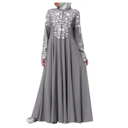 カジュアルドレスCAFTAN MAROCAIN ABAYA DUBAI TURKEY ISLAM KAFTANイスラム教徒のレースドレスアフリカの女性Robe Arabe Musulman Djellaba Femme