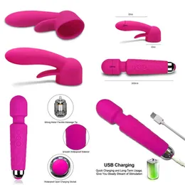 NXY Vibrators 20 Frequenties Toverstaf Sex Toys Voor Vrouwen Clitoris Stimulator Massager Masturbator G-Spot Erotische Speelgoed Volwassen 220427