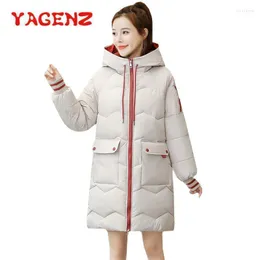 Frauen Daunen Parkas YAGENZ Frau Winter Jacke Frauen Parka Langen Mantel Warme Plus Größe Mit Kapuze Femme Veste 8521 Luci22