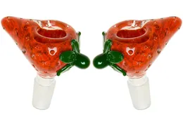 Pêssego vintage Apple Fruit Strawberry Bowl 14mm 18mm macho para cachimbo de água para fumantes de água de vidro de vidro pode colocar o logotipo do cliente por DHL UPS CNE