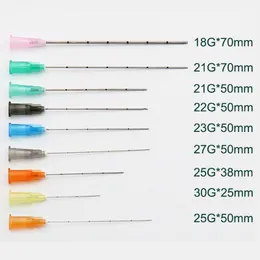 Igły do tatuażu 2022-sprzedaż igły kaniuli Micro Canula Blunt Tip Fine jednorazowe 22g70mm