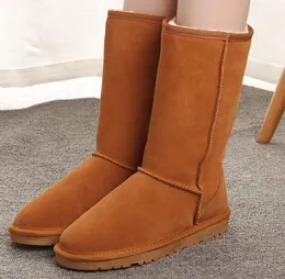 Botas de neve femininas para homens e mulheres de alta qualidade wgg curto ii botas de arco para mulheres designer de luxo botas de ovelha de pele australiana