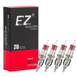EZ Revolution Tattoo Needles Cartridge Zakrzywione Magnum Okrągłe # 10 (0,30 mm) Długa stożka 5.5 Dostawa 20 sztuk / Box 220316