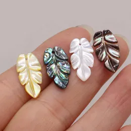 Charms 1Pcs Natural Shell Pendant Mother Of Pearl Leaf-Shaped For Jewelry Making DIY Necklace Bracelet Earrings AccessoryCharms