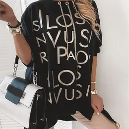 Letter Print Eyelet Drawstring Sweatshirt Women Autumn Long Sleeve Round Neck Casual Brief Sweatshirt Tops LJ201103