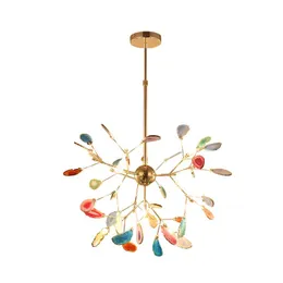 Pendelleuchten Moderne LED-Kronleuchter Nordic Wohnzimmer Beleuchtung Persönlichkeit Shop Restaurant Schlafzimmer Bunte Farbe Achat LightsPendant