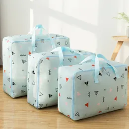 3Pcs/set Clothes Quilt Storage Bag Oxford Cloth Closet Organizer For Bedding Blanket Pillow Container Tidy Luggage Packing Bag CX220329