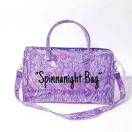 Arrival Spend the Night Ladies Overnight Hoe Bag Transparent Bling Handbag Tote Bag Laser Hologram Bolsos Sac a Main Tas 220609