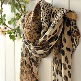 Lenços de chiffon com estampa de leopardo Moda feminina Shawls compridos e impressos de inverno de inverno ladies estilo sc e7i5 220727